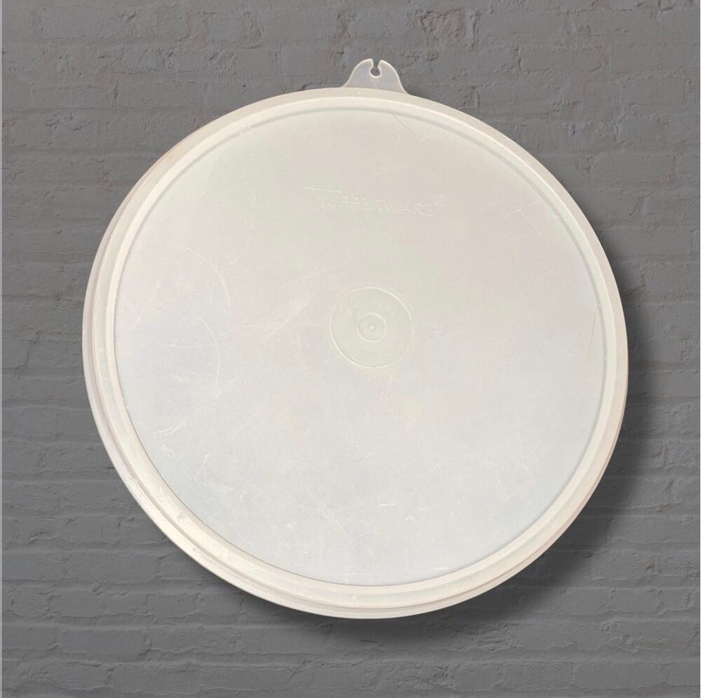 Tupperware Replacement Lid 228 Fits 235 265 271 3056 4864 6.75" Sheer White USA